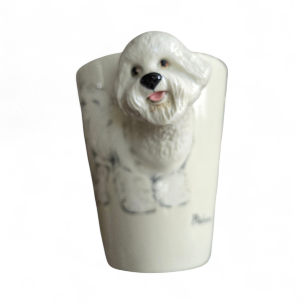 Blue Witch Ceramics Bichon Frise Artisan Mug
